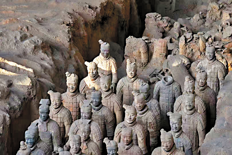 ●秦兵馬俑被譽為「世界第八大奇跡」。   受訪者供圖