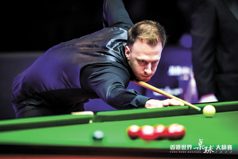 ●卓林普（Judd Trump）近日透過優秀人才入境計劃正式成為香港居民，並於前日來港領取身份證。圖為卓林普在比賽中。 資料圖片