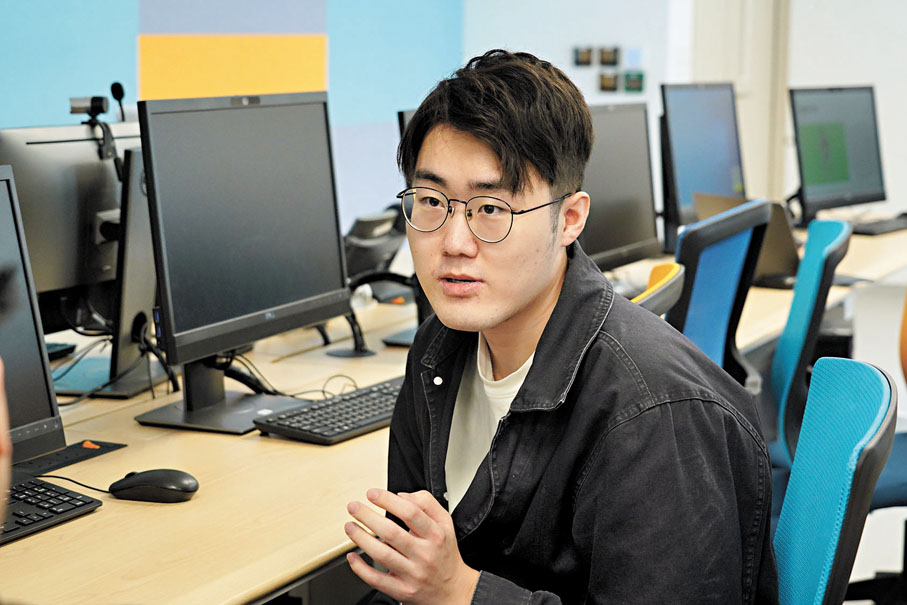 ●李怡聰表示，通過人工智能為用戶帶來3D可視化的分析及建議，將有助推動大眾更科學地進行運動訓練，減少損傷並提高表現。香港文匯報記者曾興偉  攝