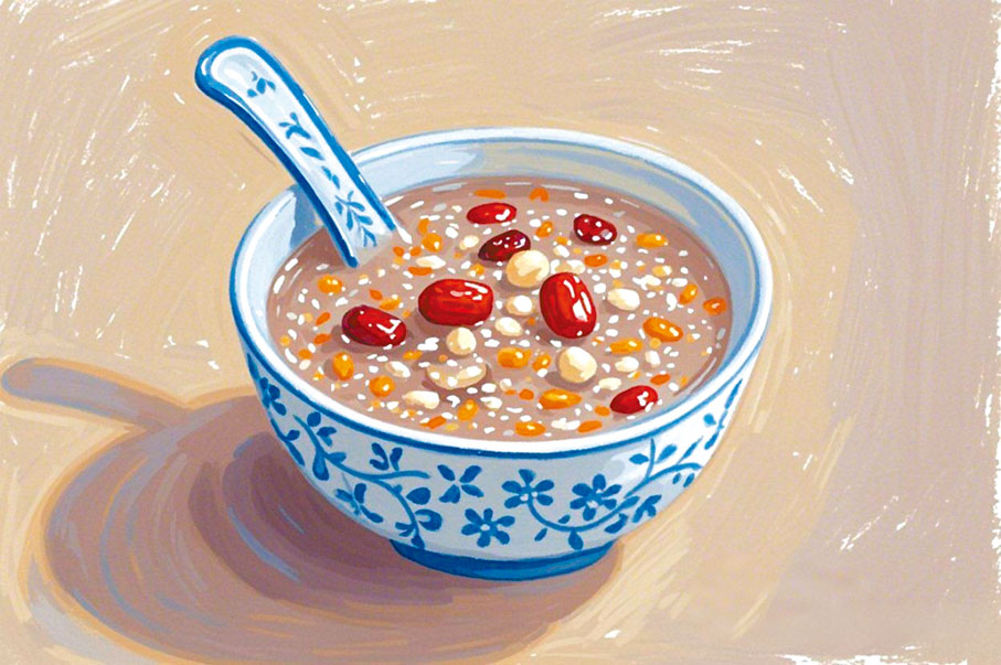●臘八粥的味道是我人生中最美的味道。 AI繪圖