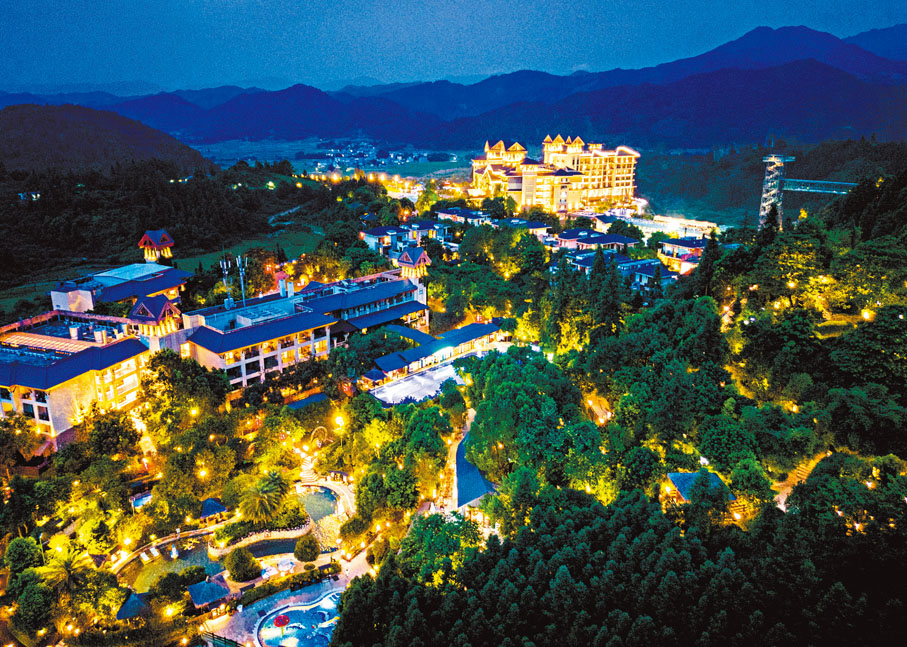 ●賀州西溪溫泉度假村夜景