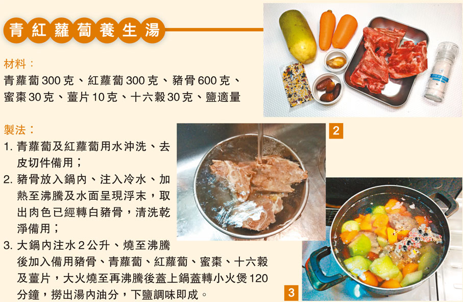 青紅蘿蔔養生湯