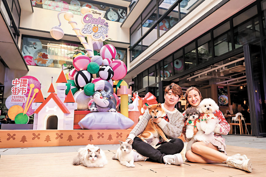 ●中環街市以《富貴貓》瑪麗做裝置主題。