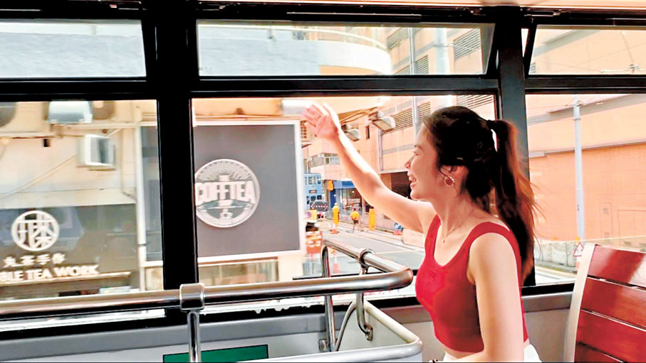 ●龍小姐第一次來香港。  受訪者供圖