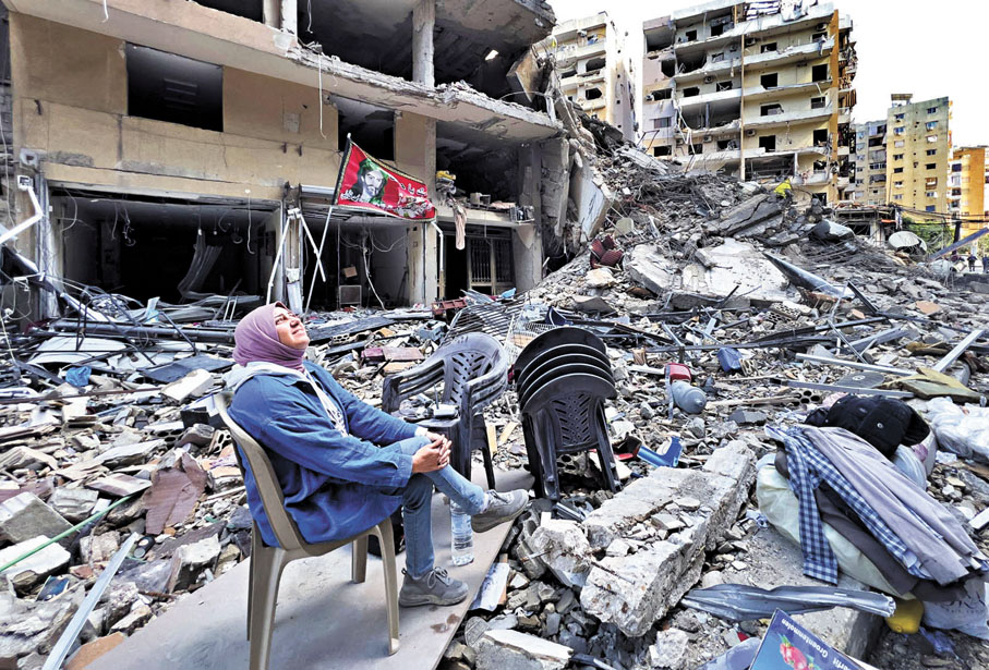 【黎以停火】●黎巴嫩真主黨11月與以色列停火，黎國民眾返回被毀家園，百般滋味在心頭。 資料圖片