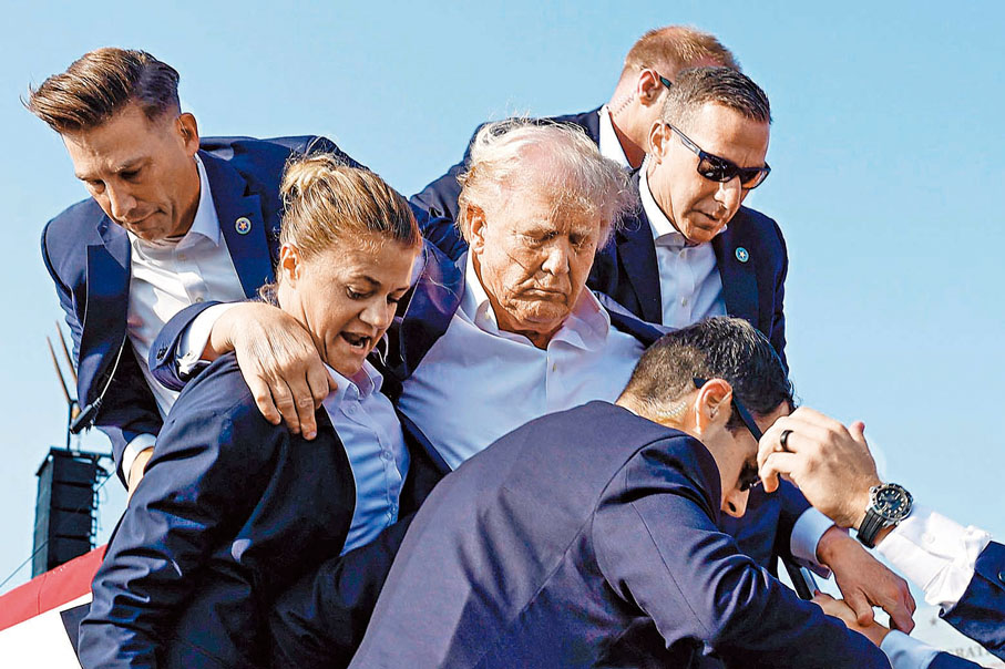 【大難不死贏大選】●特朗普7月遇刺大難不死，11月順利贏得美國大選，將再次成為美國總統。 資料圖片