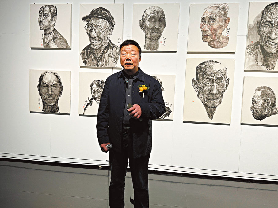 ●袁汝波常以獨到的筆墨語言勾勒時代的蓬勃生命力。