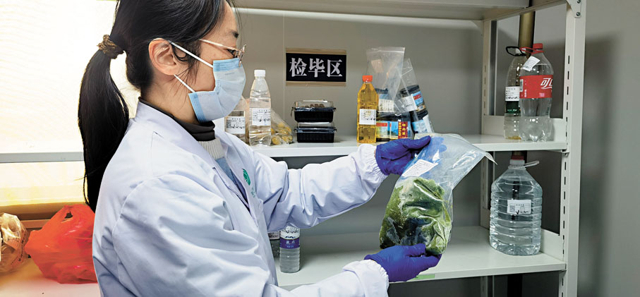 ●香港培豐未來CMA檢定中心廣西賀州分中心,對每批次供港菜進行檢測,確保品質安全。香港文匯報廣西傳真