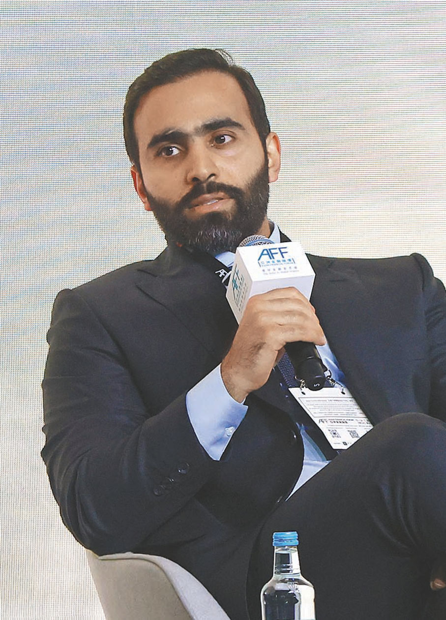 ●卡塔爾開發銀行行政總裁Abdulrahman Al-Sowaidi 香港文匯報記者北山彥 攝