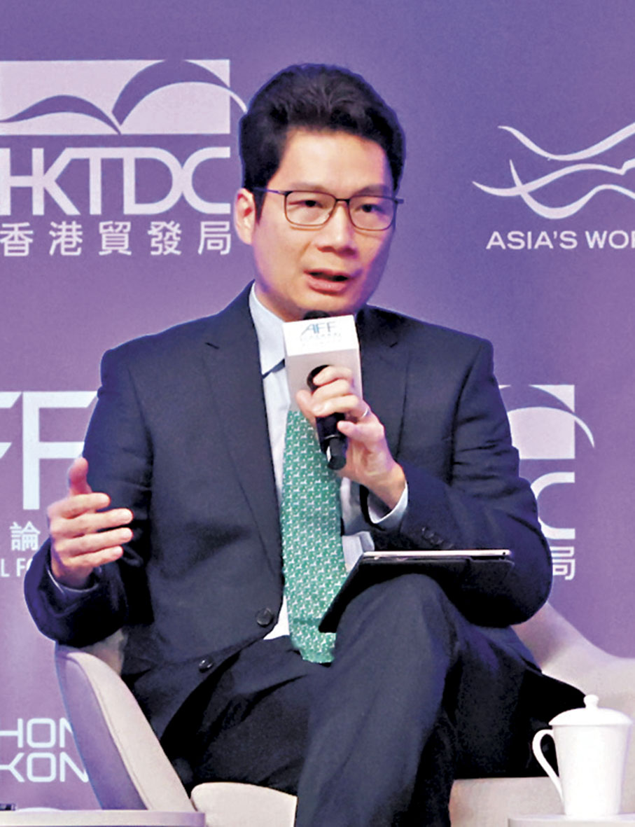 ●財庫局副局長 陳浩濂 香港文匯報記者北山彥 攝
