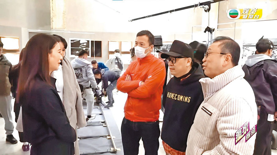 ●許濤親自到深圳探班。 圖源TVB娛樂新聞台