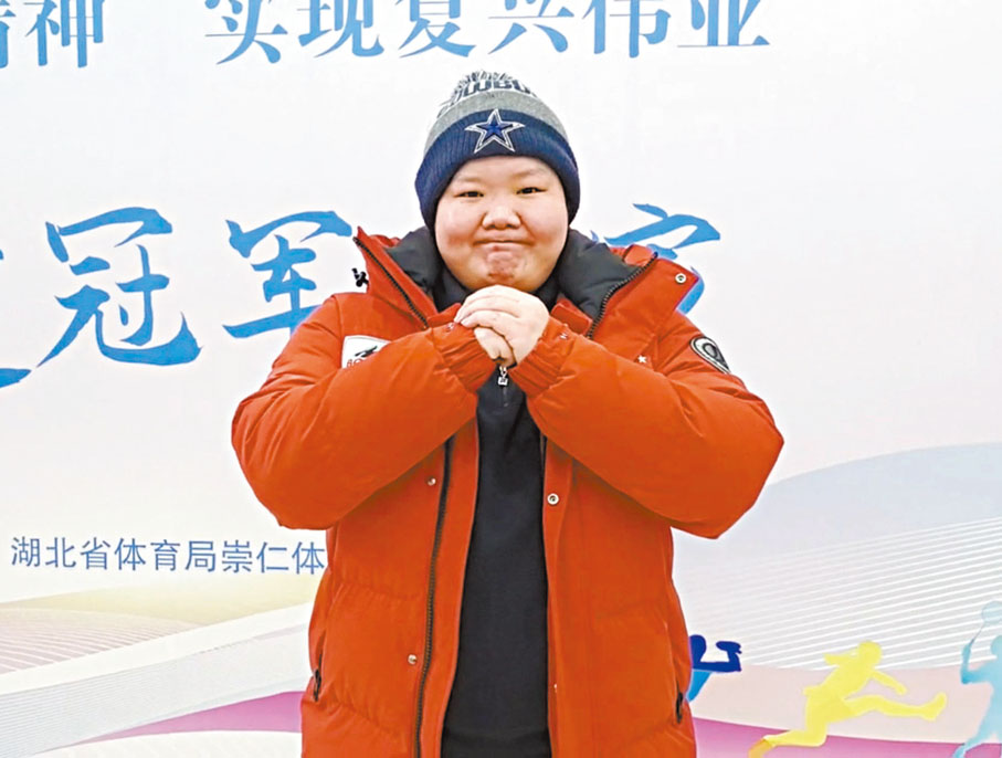 ●程菲祝大家身體健康,萬事如意。 香港文匯報記者張帥 攝