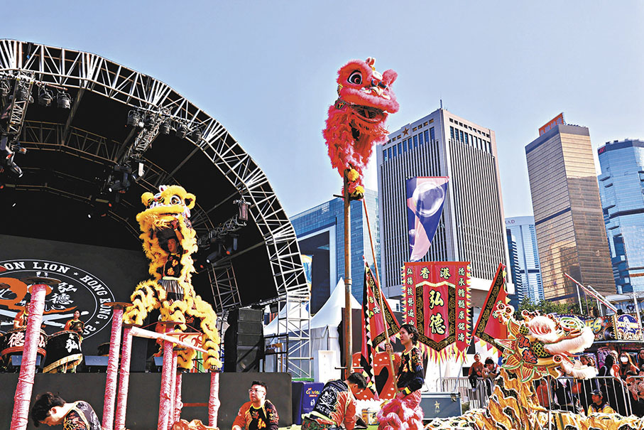 ●今年賀歲醒獅表演將於初一至初八舉行。