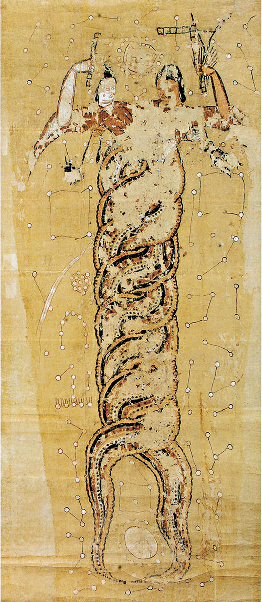 ●唐代《伏羲女媧圖》於旅順博物館首次公開展出。