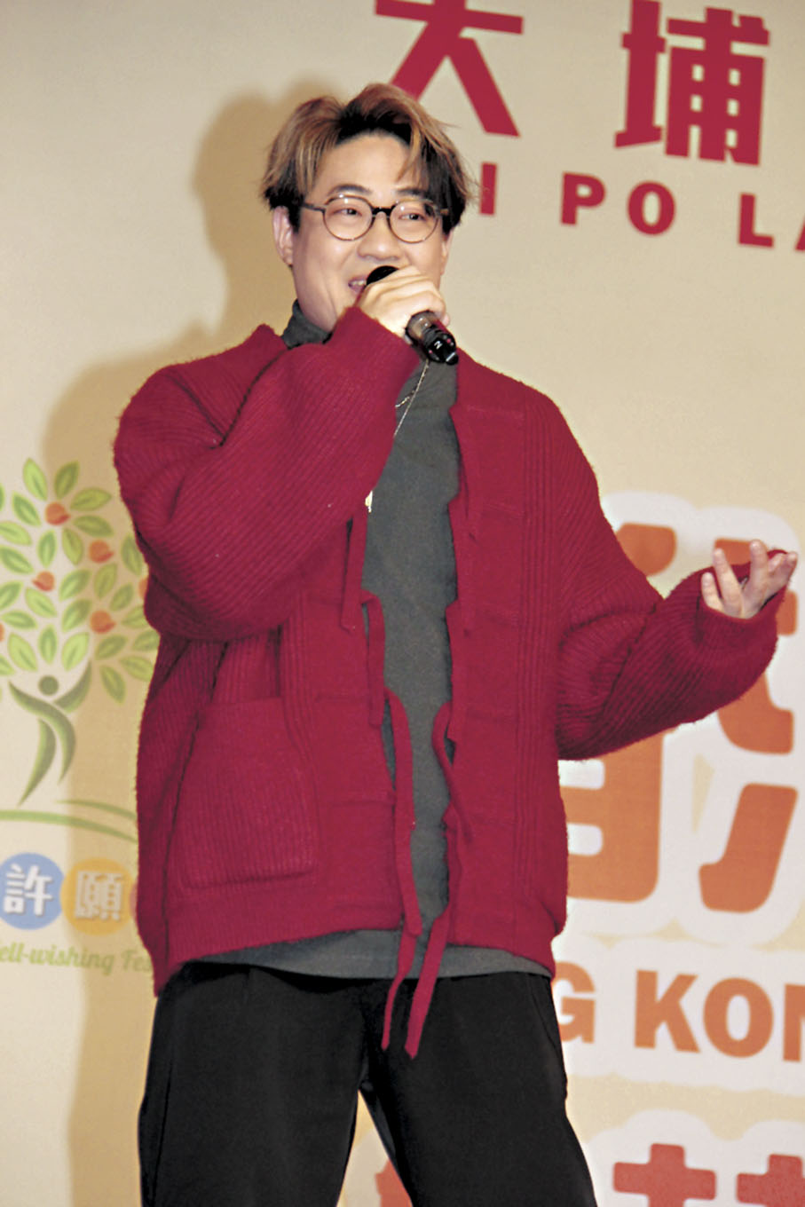 ●即使眼部不適，羅啟豪的演出狀態未受影響。