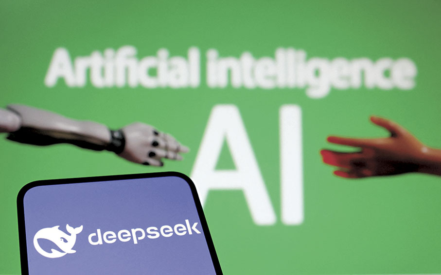 ●國產AI平台 DeepSeek，由於產品功能強大，早前於美國地區應用商店App Store免費App下載排行榜中超越了ChatGPT，引起了全球各界廣泛關注。 資料圖片