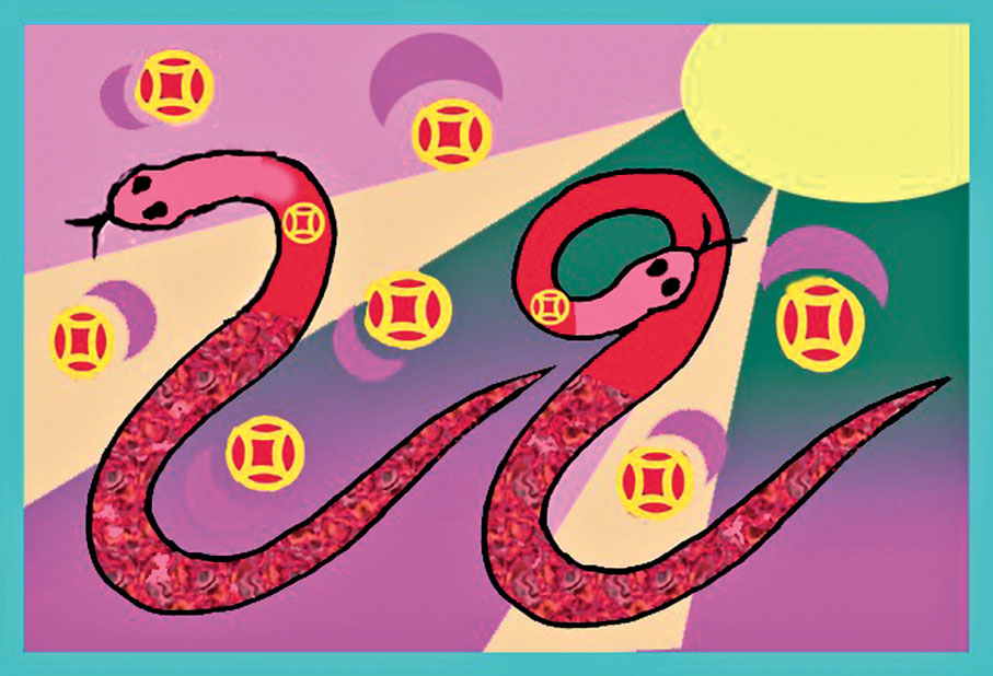 ●乙巳妙在字形似蛇。 作者供圖