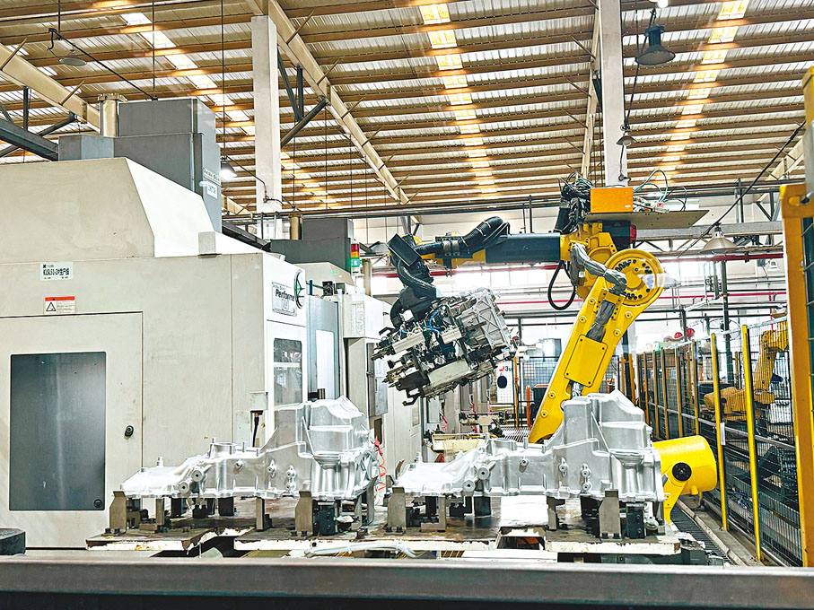 ●廣東一家企業的智能生產車間。資料圖片