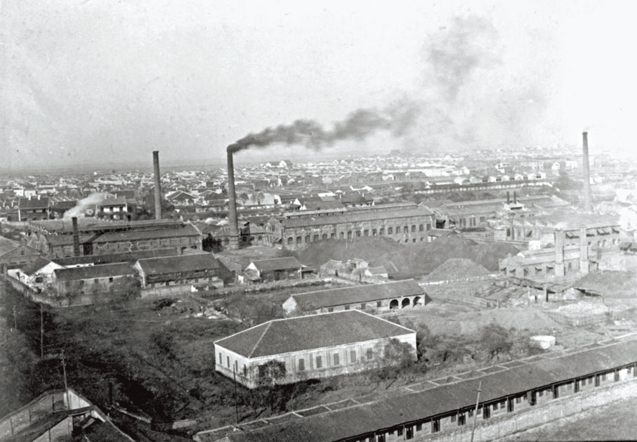 ●圖為湖北漢陽鐵廠的漢陽兵工廠遠眺（攝於二十世紀初）。資料圖片