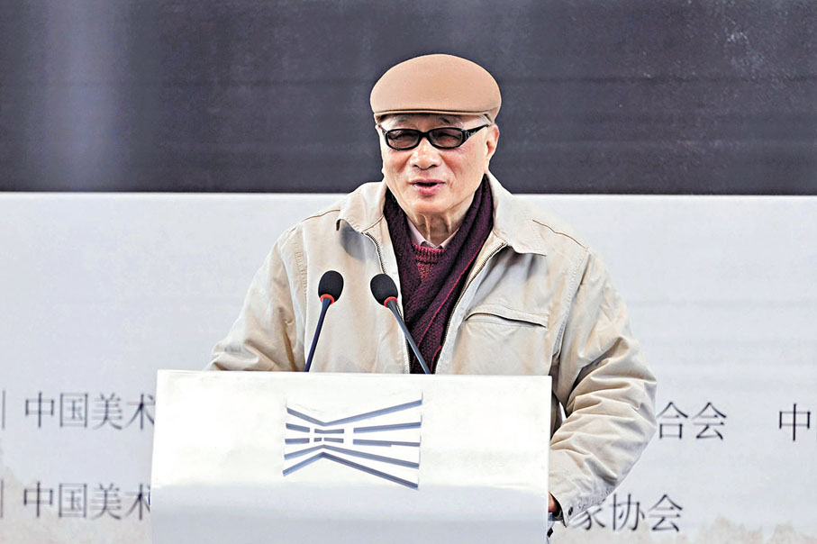 ●82歲的卓鶴君在致辭時難掩激動的心情。