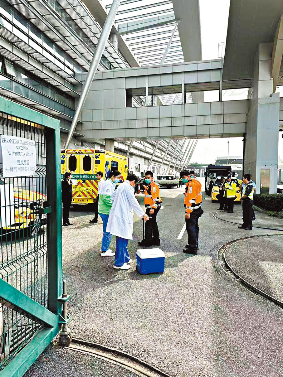 ❼香港醫護接力將心臟送往香港兒童醫院