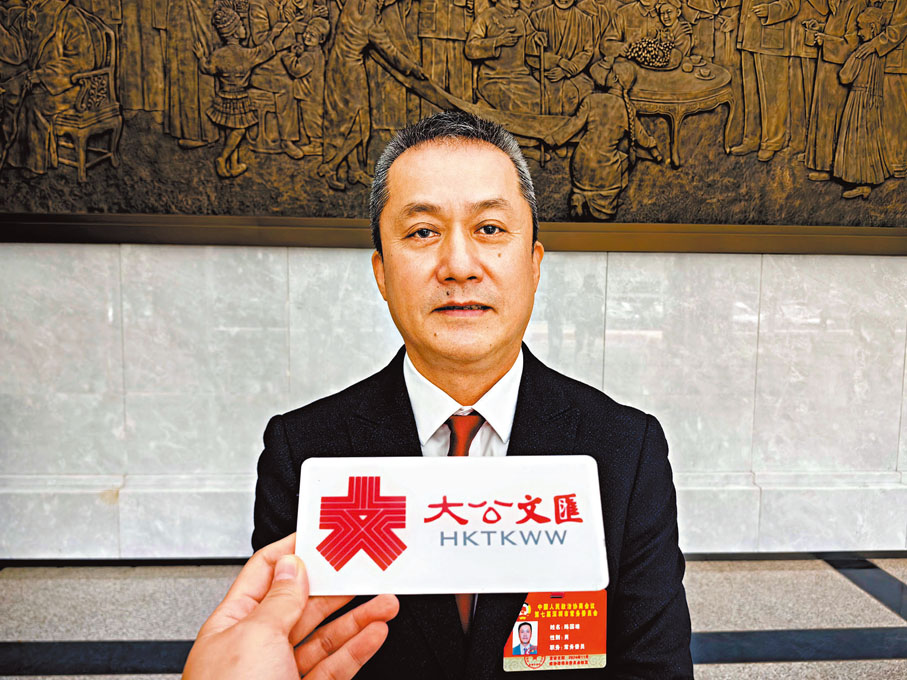 ●深圳市港區政協委員陳國雄。 香港文匯報記者郭若溪 攝
