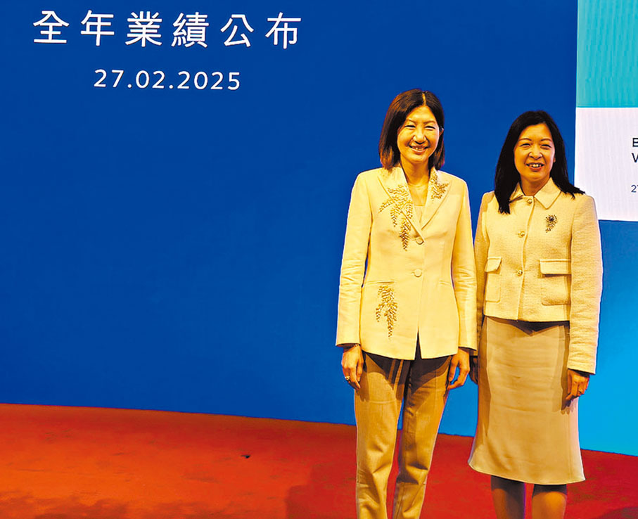 ●陳翊庭(左)表示,港交所希望透過成立專門團隊,為申請上市公司回答疑難,節省後續申請時間。岑健樂 攝