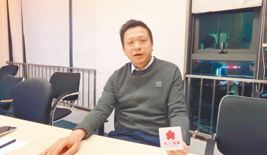 廣州建築設計事務所董事、港青 陳天揚。香港文匯報記者敖敏輝 攝