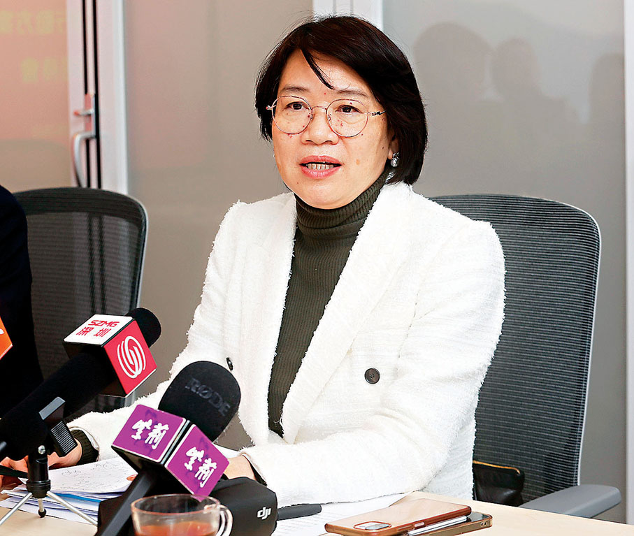 ●梁美芬表示，應充分利用「一國兩制」的制度優勢，打造國際法律人才樞紐。香港文匯報記者郭木又  攝