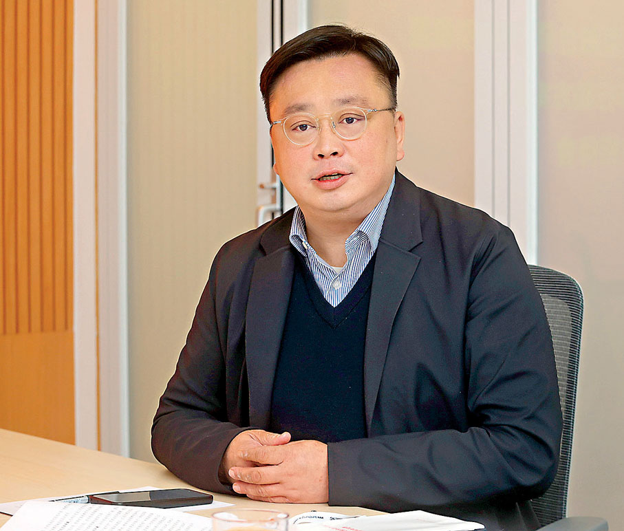 ●凌俊傑表示，相信前海可以做到橋樑的作用，推動產學研合作。香港文匯報記者郭木又  攝