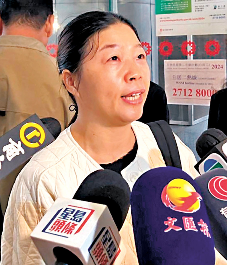 ●梁女士。香港文匯報記者張茗 攝