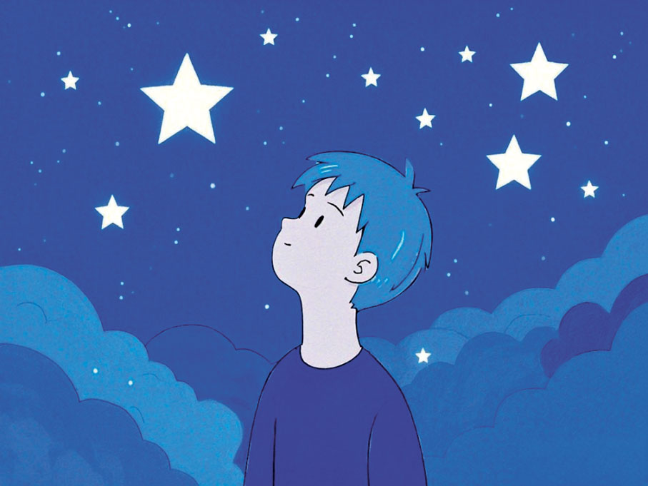 ●天空中的星星似在為我指引方向。AI繪圖