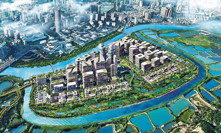 ● 香港創科界認為河套合作區是強化產業協同的關鍵。圖為河套合作區模擬圖。 創新科技及工業局Fb圖片