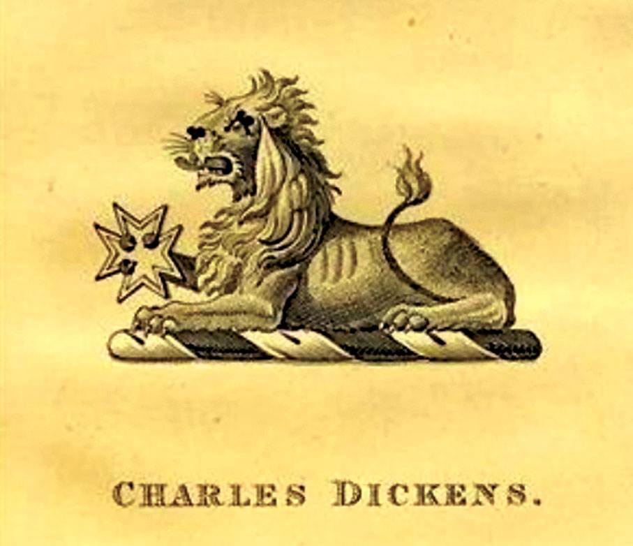 ●查爾斯·狄更斯私用藏書票。