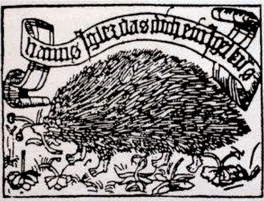 ●勒戈爾的「刺猬」藏書票是世界上最早的藏書票之一。