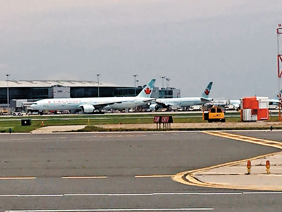●加拿大多間航空公司增加國內航班數量滿足需求。 成小智 攝
