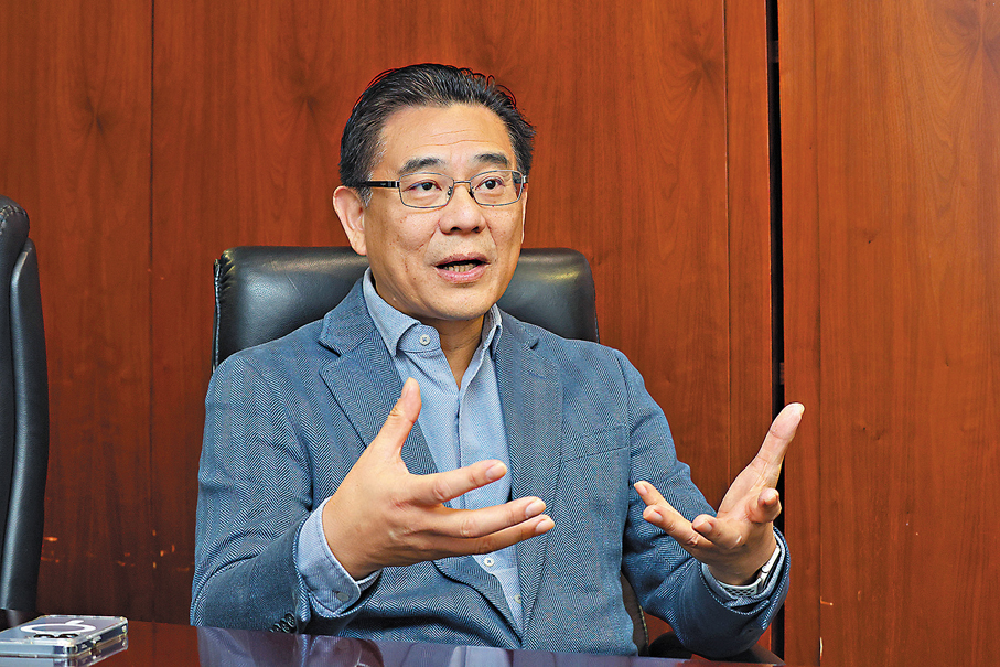 ●港區全國人大代表、大灣區國際信息科技協會會長楊德斌。香港文匯報記者北山彥 攝