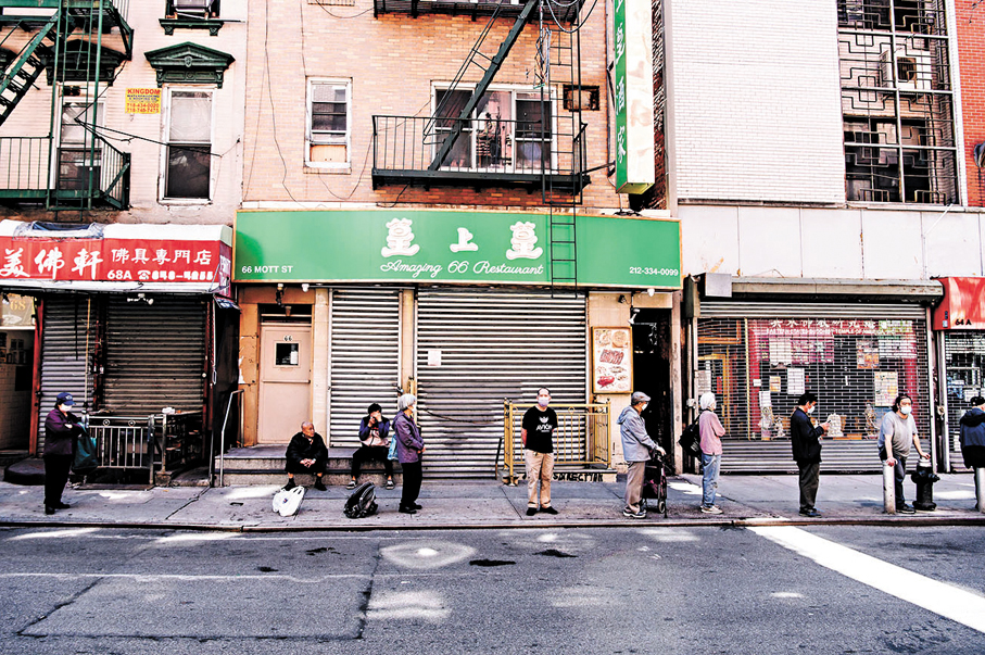 ●紐約唐人街治安不佳衝擊商舖經營。 資料圖片