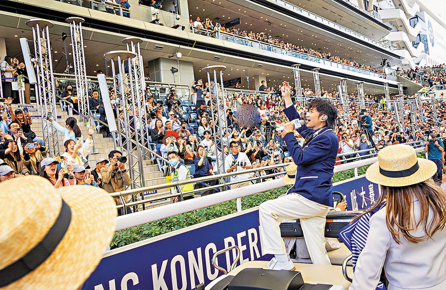 ●古巨基越唱越起勁。 主辦方供圖