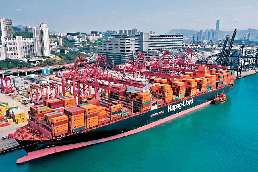 ●今年2月本港整體出口和進口貨值按年分別上升15.4%和11.8%,其中出口升幅大勝市場預期,並創逾一年最大升幅。 資料圖片