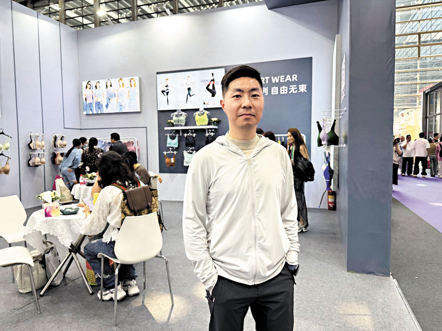 ●吳笛表示,維珍妮會利用展會的機會學習最新的前沿技術。胡永愛 攝
