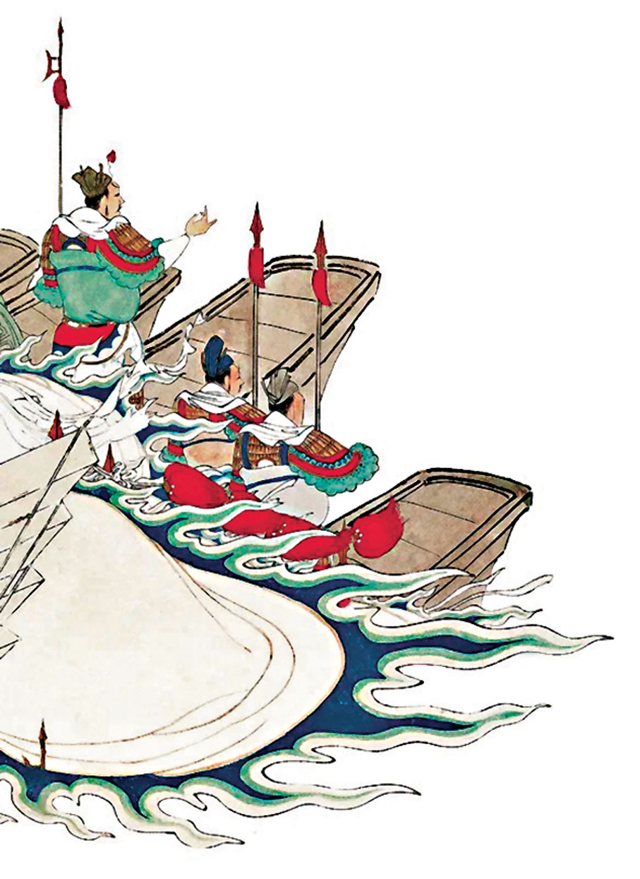 ●諸葛亮借箭。作者供圖