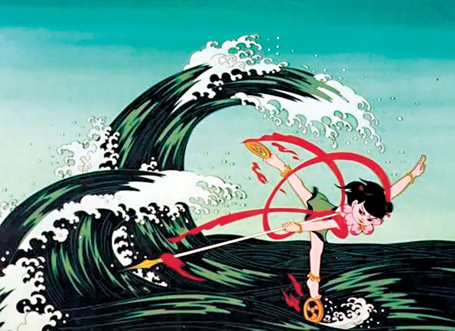 ●1979年上美影的《哪吒鬧海》。網上圖片