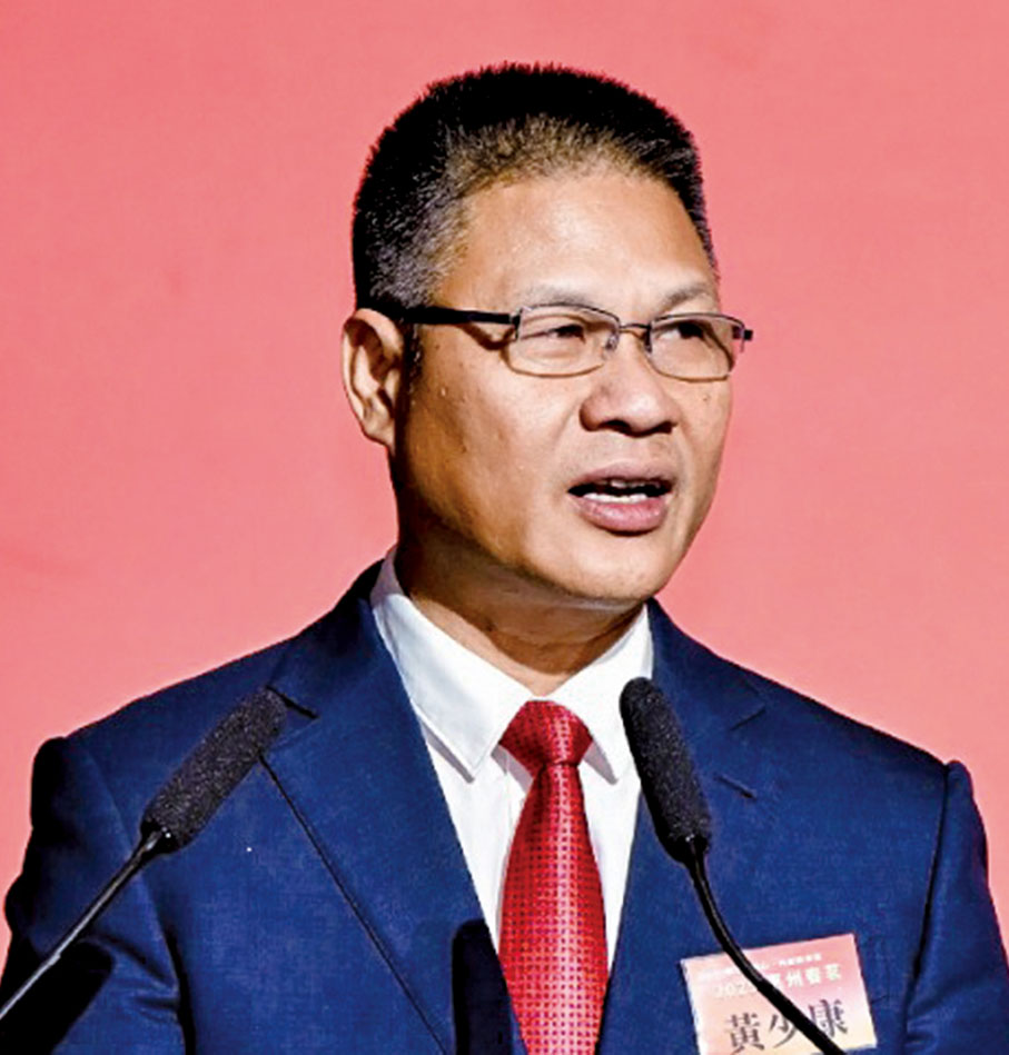 ●香港惠州社團聯合總會主席黃少康致辭。