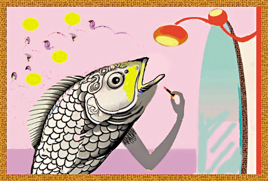 ●有化過妝的魚嗎? 作者供圖