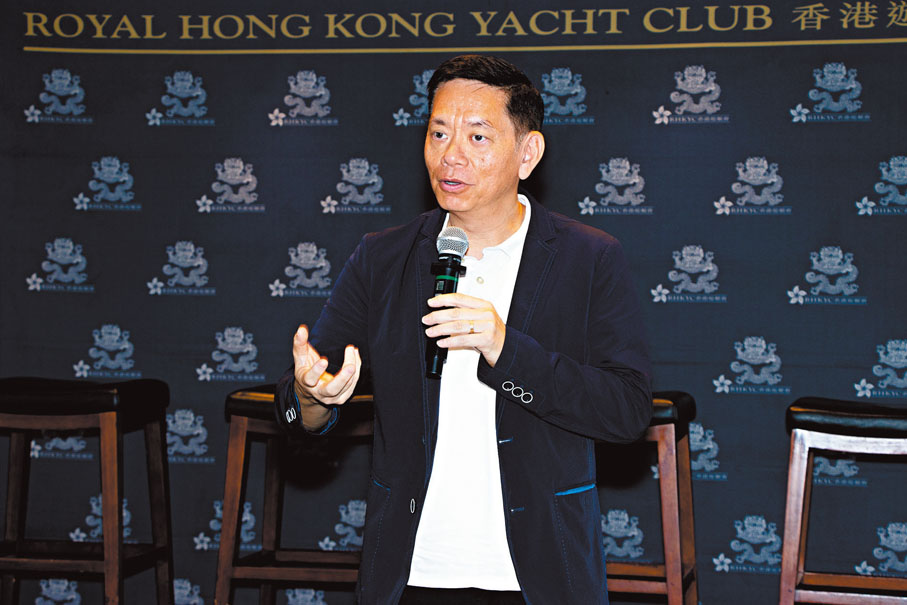 ●香港遊艇會會長彭孝書指,香港遊艇會作為水上運動體育會,致力向年輕一代推廣帆船運動。 香港遊艇會圖片
