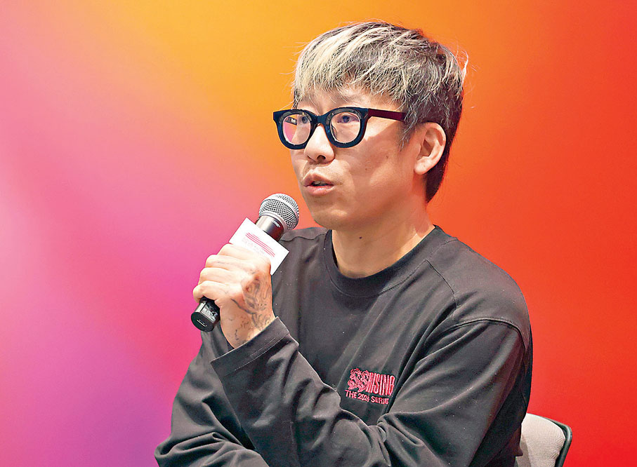 ●錄像和跨媒介藝術家程然。 香港文匯報記者黃偉邦 攝