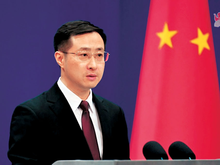 ●外交部發言人林劍表示中國將繼續採取堅決有力的措施,維護自身的正當合法權益。外交部網站圖片