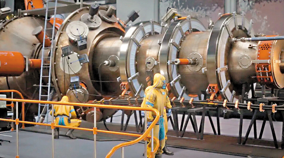 ●《源起華夏·月球冒險之旅》中的場景。香港文匯報深圳傳真