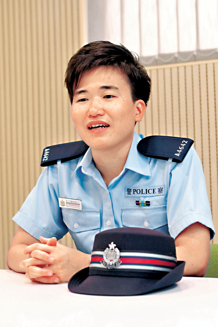 ●鍾妮恩。 香港文匯報記者北山彥  攝